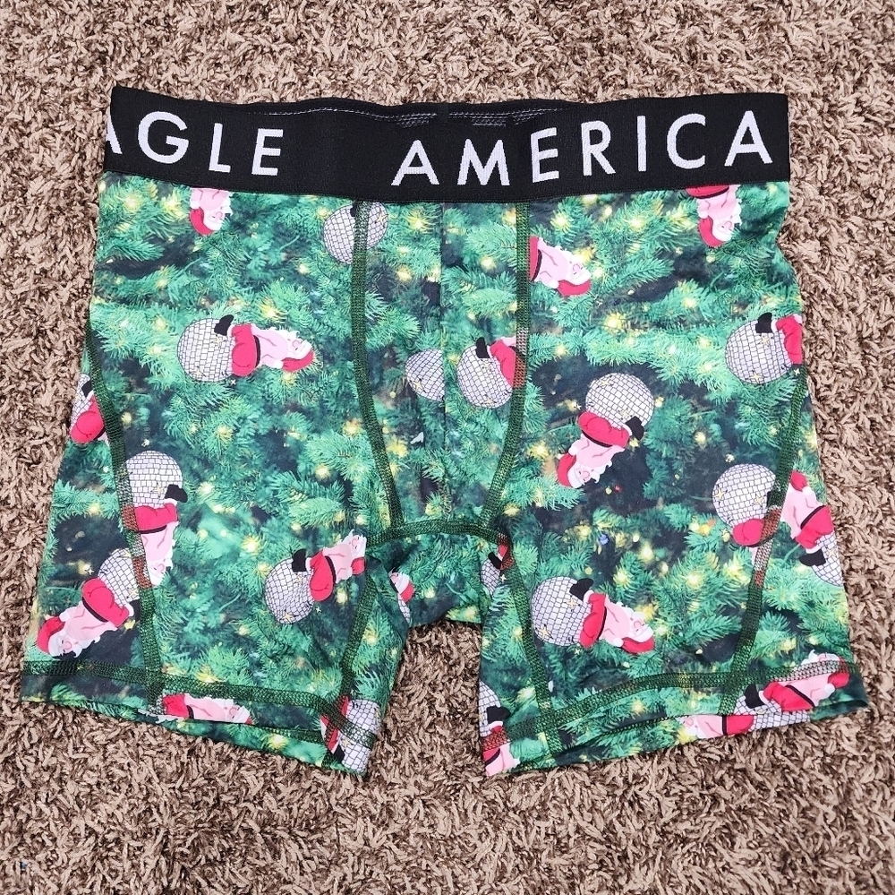 NWT American Eagle Flex Boxer Briefs size XS - Holiday/Santa